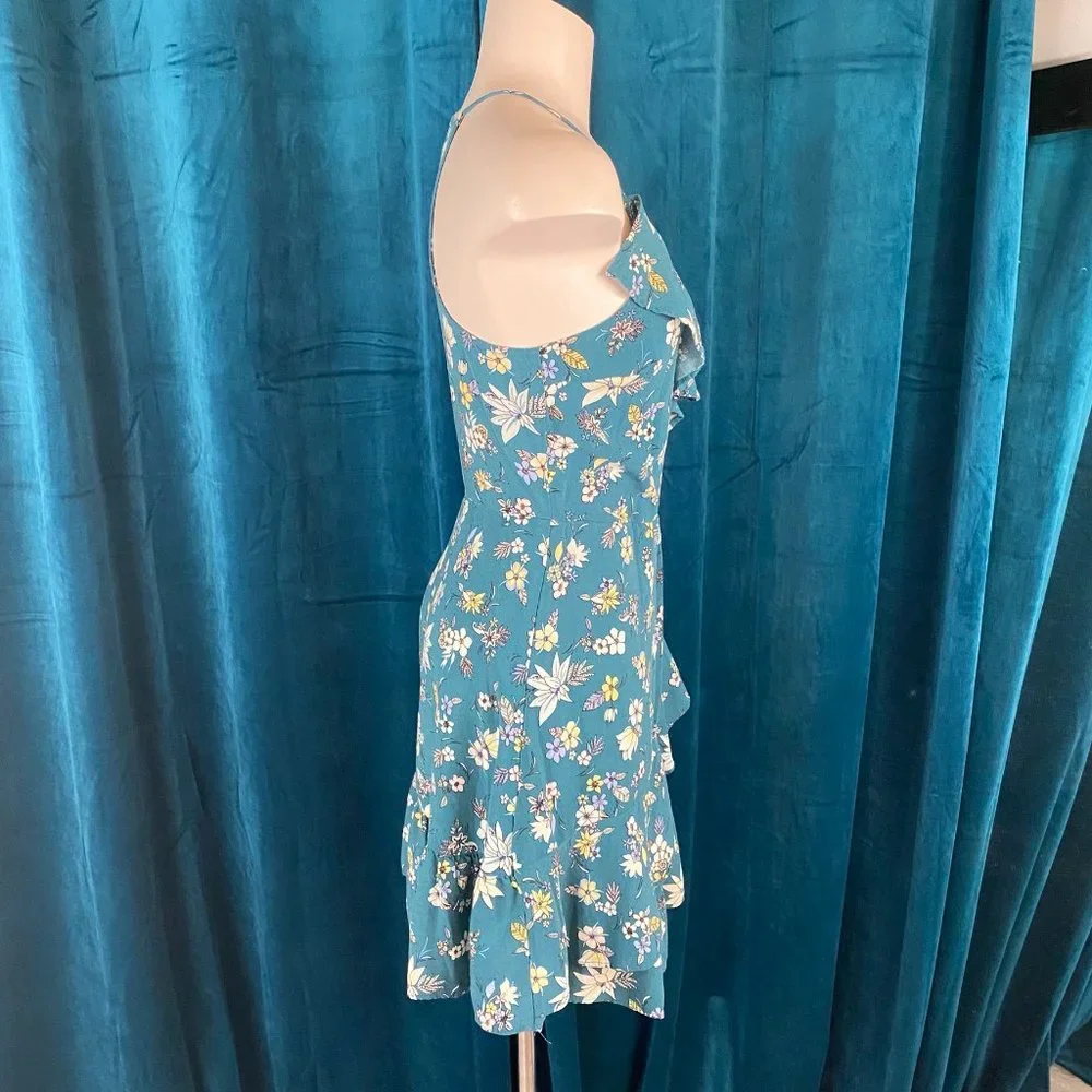 Mossimo Floral Print Ruffle Wrap Dress - Picture 5 of 9